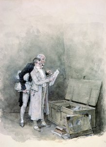 Truhla s listinou od George Henry Boughton