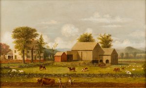 Letní scéna na farmě od George Henry Durrie
