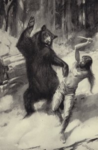 Scarfaces Zápas s medvědem od George Henry Evison