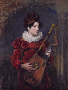 Portrét Kitty Stephensové, pozdější hraběnky z Essexu (1794 - 1882) od George Henry Harlow