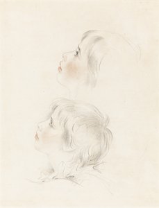 Dvě studie pro Artura ze Shakespearova "King John" od George Henry Harlow