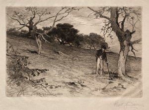 Orchard staré Nové Anglie, 1883.