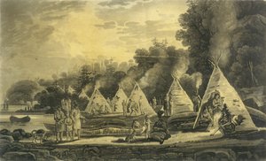 Tábořiště domicilovaných Indiánů, 1807