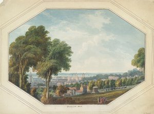Greenwich z hrotu, asi 1820 (akvarel)