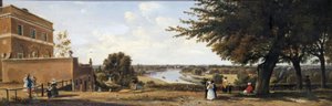 Pohled z Richmond Hill s Wickem vlevo, 1837 od George Hilditch