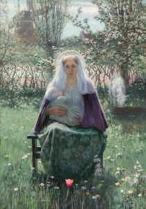 Matka Boží. 1892 od George Hitchcock