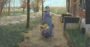 Květinová dívka v Holandsku, 1887