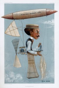 Alberto Santos-Dumont , brazilský průkopník letectví, 1901 od George Hum