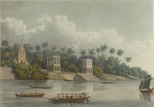 Hindoo pagody pod Barrackpore na Ganze