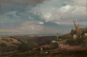 Blížící se bouře z Alban Hills od George Inness