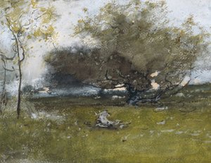 Staré jabloně  od George Inness