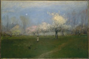 Jarní květy, Montclair, New Jersey od George Inness