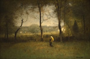 Sběrači dřeva, jedno podzimní odpoledne od George Inness