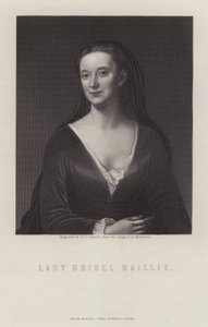 Lady Grizel Baillie , skotský skladatel (rytina)