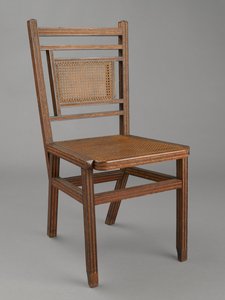 Side Chair, 1883 (dřevo, rákos a slaměný cop)