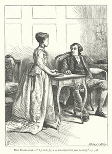 Ilustrace k filmu She Stoops To Conquer (rytina) od George John Pinwell