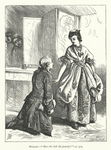 Ilustrace k filmu She Stoops To Conquer (rytina) od George John Pinwell
