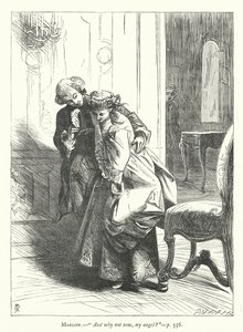 Ilustrace k filmu She Stoops To Conquer (rytina) od George John Pinwell