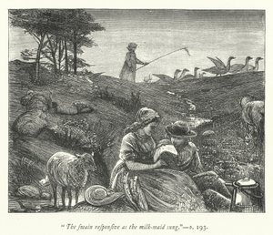 Ilustrace pro The Deserted Village (rytina)