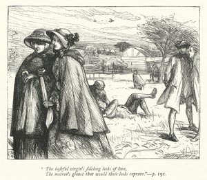 Ilustrace pro The Deserted Village (rytina) od George John Pinwell
