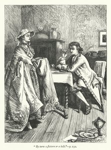 Ilustrace k filmu Dvojitá proměna (rytina) od George John Pinwell