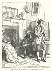 Ilustrace k filmu The Good-Natured Man (rytina) od George John Pinwell
