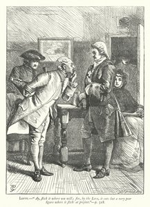 Ilustrace k filmu The Good-Natured Man (rytina) od George John Pinwell