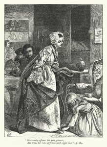 Ilustrace pro The Traveler (rytina) od George John Pinwell