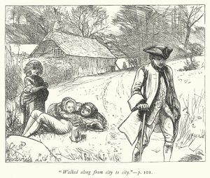 Ilustrace pro The Vicar of Wakefield (rytina) od George John Pinwell