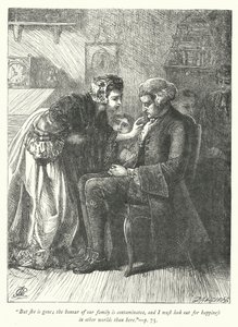 Ilustrace pro The Vicar of Wakefield (rytina) od George John Pinwell