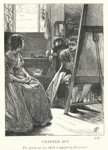 Ilustrace pro The Vicar of Wakefield (rytina) od George John Pinwell