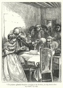 Ilustrace pro The Vicar of Wakefield (rytina) od George John Pinwell
