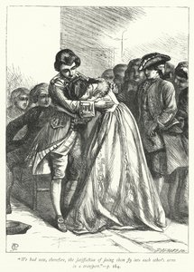Ilustrace pro The Vicar of Wakefield (rytina) od George John Pinwell