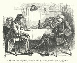 Ilustrace pro The Vicar of Wakefield (rytina) od George John Pinwell