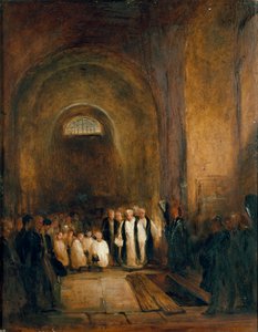 Turnerův pohřeb v kryptě svatého Pavla, po roce 1851