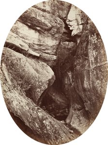 Vodopád poblíž Williams College, c. 1870.