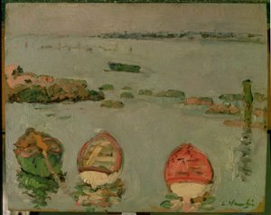 Lodě, Lower Largo, Fife od George Leslie Hunter