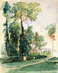 V Cascine, Florencie, 1845 (wc na papíře)