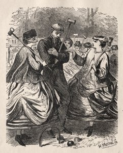 Naše kroketová párty, 1864. od George Louis Palmella Busson Du Maurier