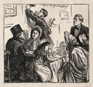 Občerstvení - Na Velké výstavě, 1862.