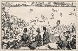 Univerzitní kriketový zápas v Lords, 1862.