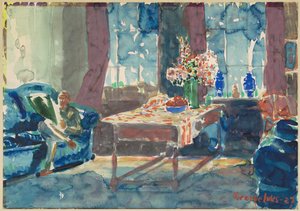 Autoportrét: Interiér mého bytu v New Yorku od George Luks