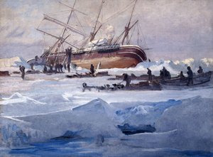 The Endurance Crushed in the Ice of Weddell Sea, říjen 1915