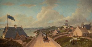 Otevření železnice Dundee a Arbroath, kolem roku 1838 (olej na plátně) od George McGillivray