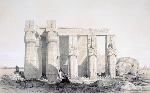 Ramseion, Luxor, Egypt, 19. století