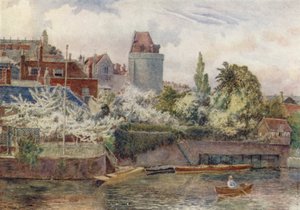 Riverside Gardens (barevná litografie)