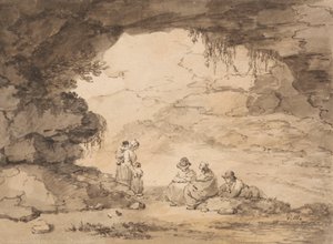 Rolníci v jeskyni od George Morland