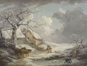 Zimní krajina od George Morland