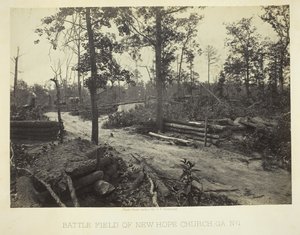 Kostel Battle Field of New Hope, GA, č. 1, 1866. od George N. Barnard