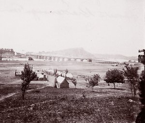 Bridge Builders Camp naproti Chattanooga, ca. 1864. od George N. Barnard